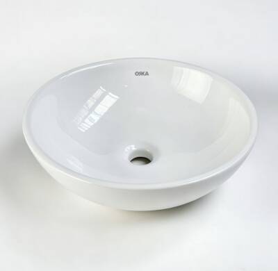 ORKA - Bench Tezgah Üstü Çanak Lavabo Beyaz 41 cm - 5010 - 1