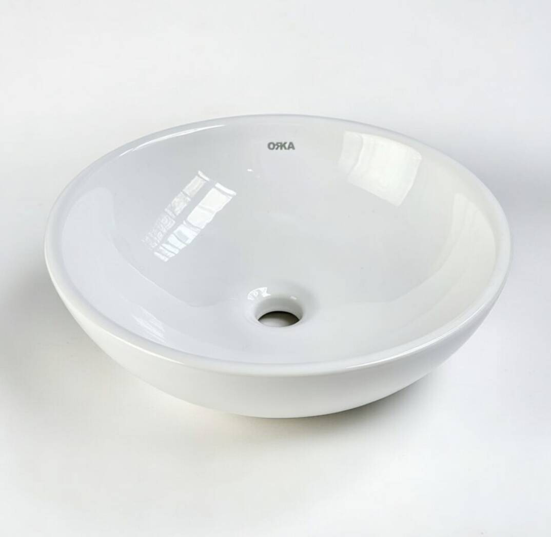 ORKA - Bench Tezgah Üstü Çanak Lavabo Beyaz 41 cm - 5010 - 1