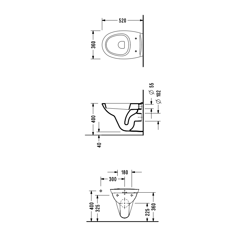 Serel Basic Asma Klozet - 0422OTS110H - 4