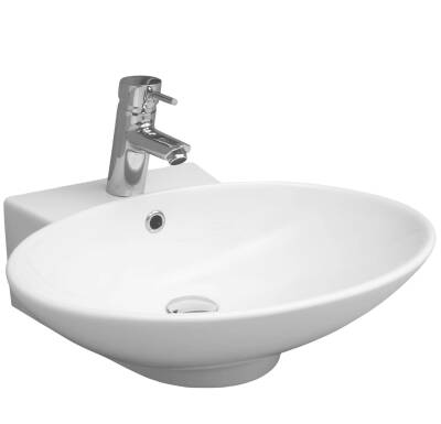 Serel - Chamonix Tezgah Üstü Lavabo 55 cm Beyaz OUTLET - CH01TDS000-TESHIR - 2