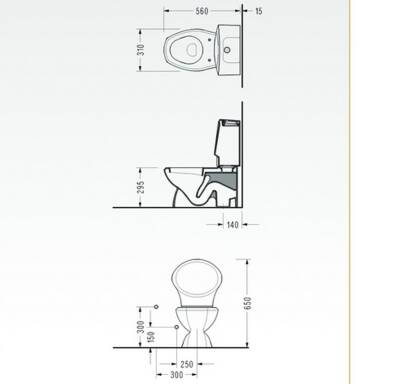 SEREL Çocuk Klozet, Alttan Çıkışlı - 8702GTS110H - 2