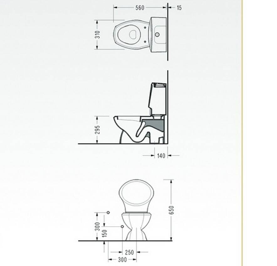 SEREL Çocuk Klozet, Alttan Çıkışlı - 8702GTS110H - 2