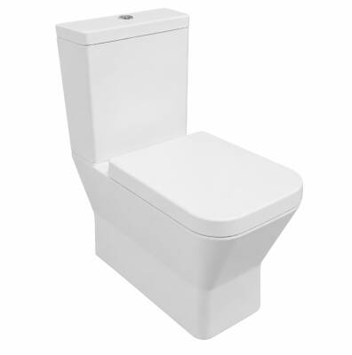 Serel - Diagonal BTW Klozet + Rezervuar + İç Takım + Kapak Seti OUTLET - DG02GDS110TK-TESHIR