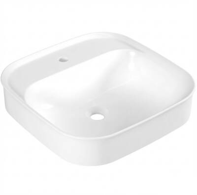SEREL - Kare Çanak Lavabo Batarya Banklı (46 × 46 Cm) OUTLET - 2018TXS110H-TESHIR - 1