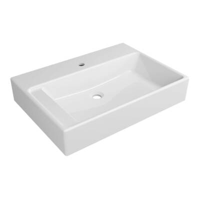 Serel - Minimal Dikdörtgen Lavabo 70 cm Beyaz OUTLET - 2027TDS000-TESHIR - 1