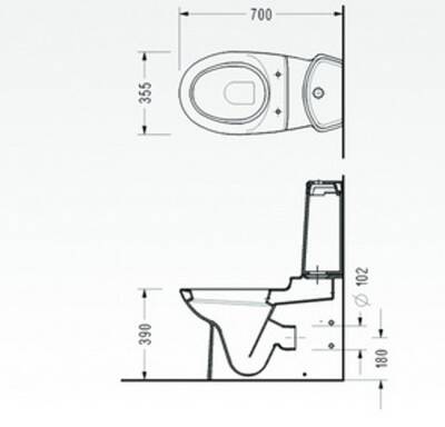 SEREL Petunya BTW Klozet Beyaz - 6402GTL000 - 3