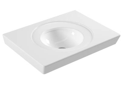 Serel - Poseidon Tezgah Üstü Lavabo 65 cm Beyaz OUTLET - PS30SDS110AB-TESHIR - 3