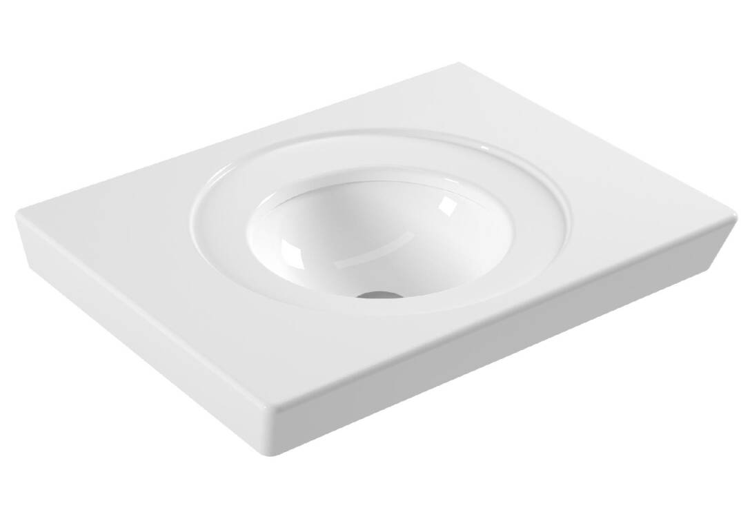Serel - Poseidon Tezgah Üstü Lavabo 65 cm Beyaz OUTLET - PS30SDS110AB-TESHIR - 3