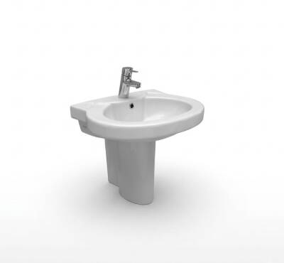 Serel - Prelude Lavabo 50x60 Cm Beyaz Ayaksız - 6501TBL000 - 4