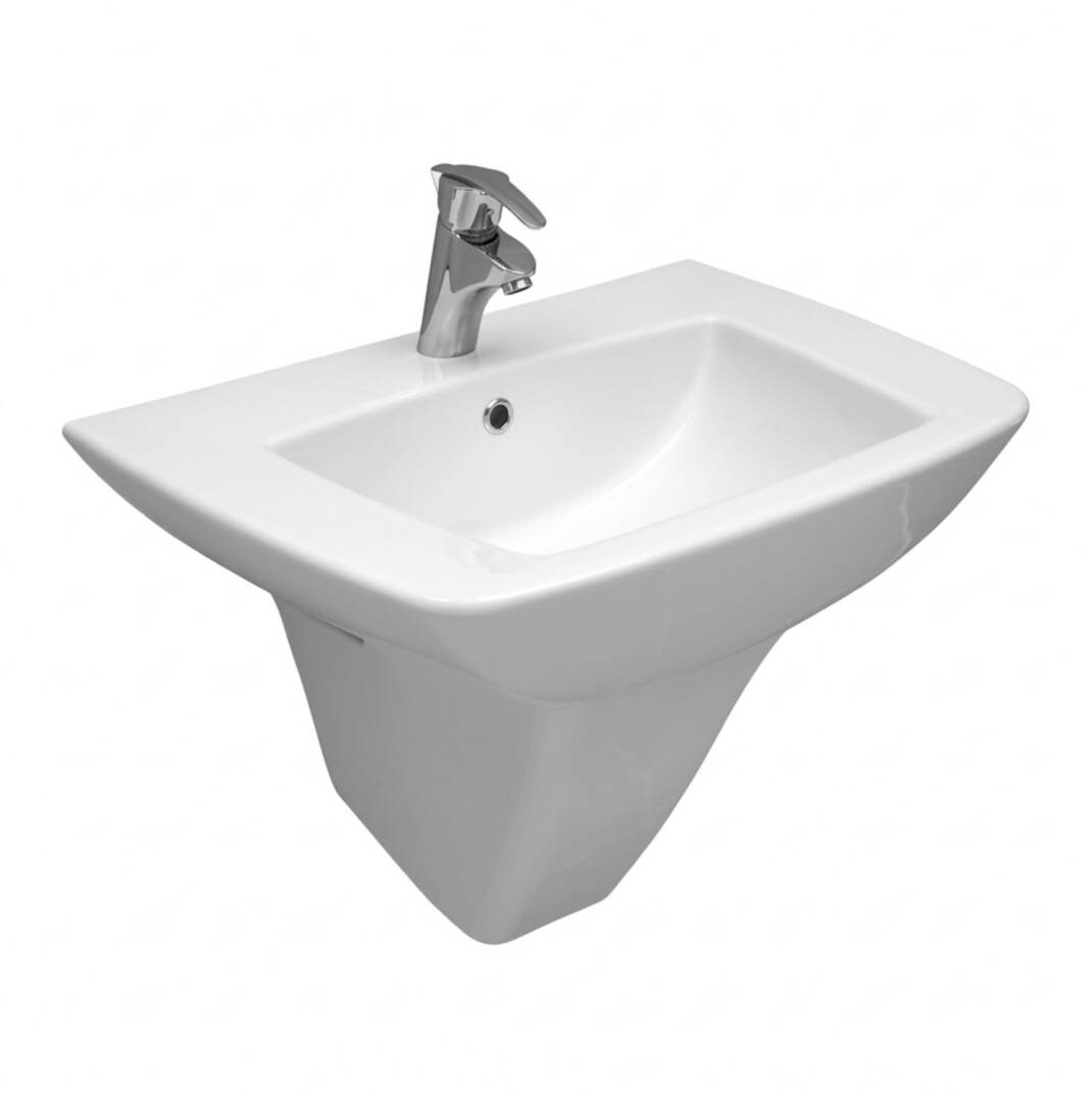 Serel - Renata Lavabo Yarım Ayak Beyaz OUTLET - 8521STL000-TESHIR - 3
