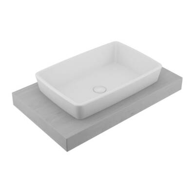 Serel - Rita Tezgah Üstü Lavabo 60x40 cm Beyaz OUTLET - RT46DSS000-TESHIR - 2