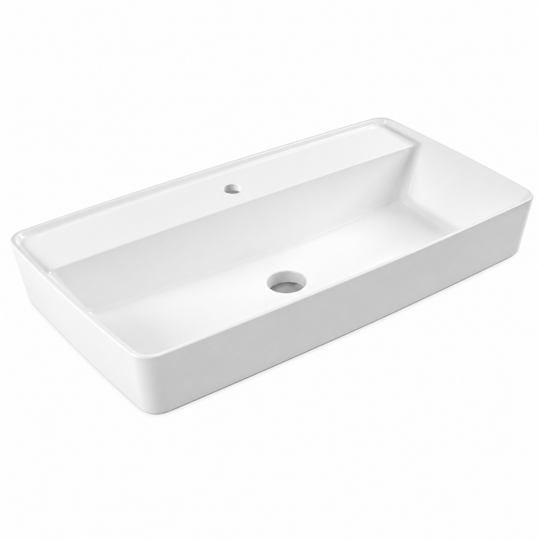 SEREL Rita Tezgahüstü 80 cm Lavabo - RT42TXS110H - 1