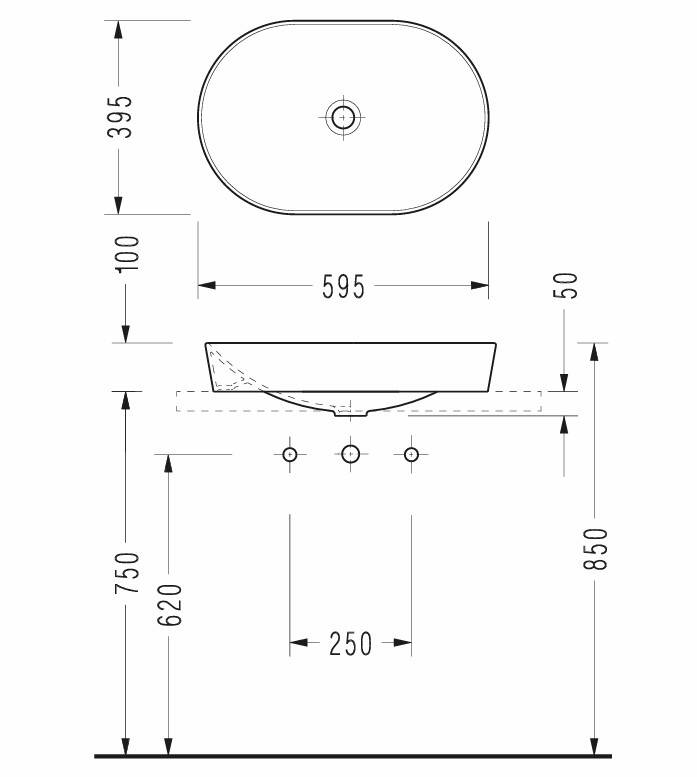 SEREL Sapphire Siyah Lavabo - SP46DXL050H - 2