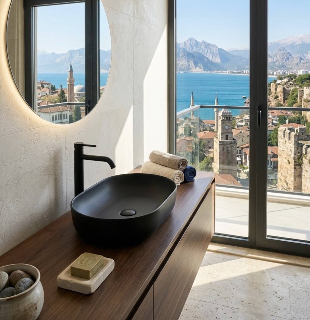 SEREL Sapphire Siyah Lavabo - SP46DXL050H - 3