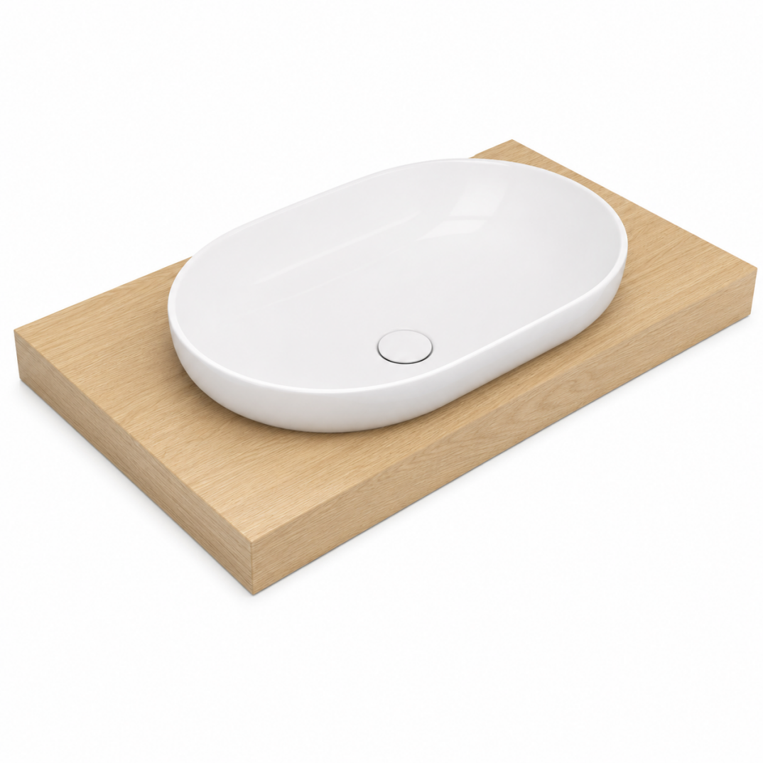 SEREL Sapphire Tezgahüstü Lavabo, 60x40 cm - SP33DXS110H - 1