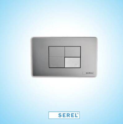 Serel - Smooth P45 Mat Krom Panel (Mat Buton) OUTLET - P450112-TESHIR - 1
