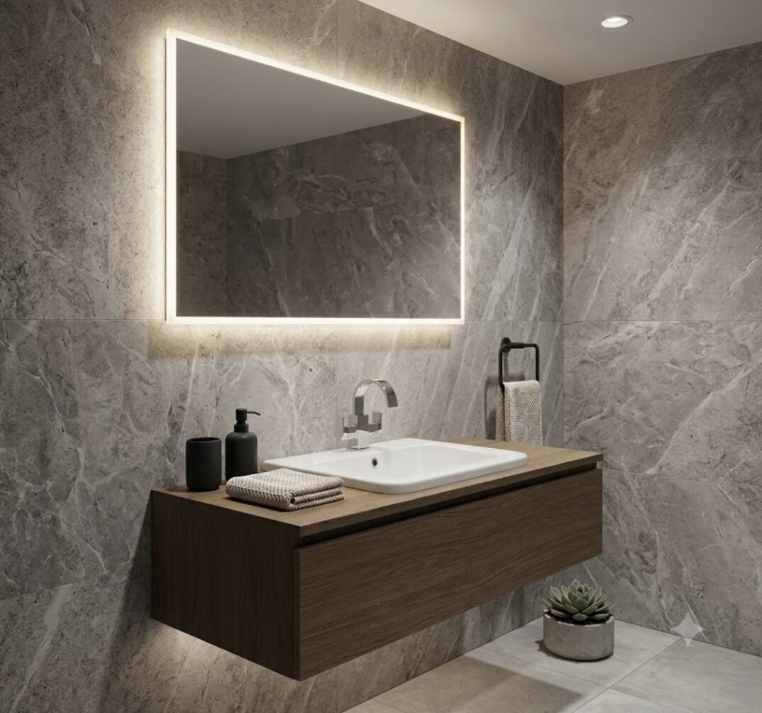 Serel - Verda 95 cm Lavabo Beyaz - 8936TDS000 - 4