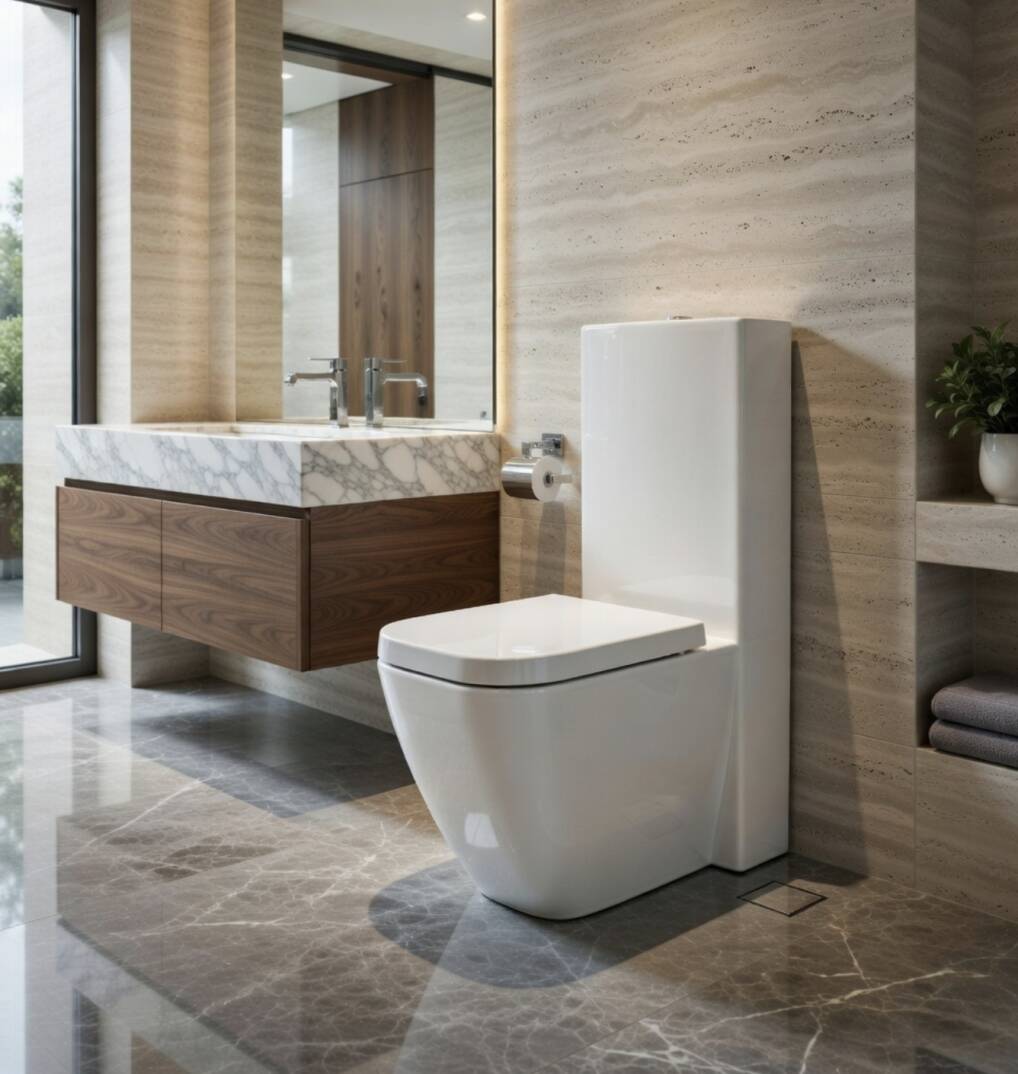 Serel - Verda Klozet Seti (Klozet+Rezervuar+Kapak) OUTLET - 8911ATS001-TESHIR - 3