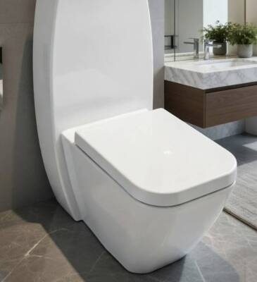 SEREL - Verda Tek Klozet BTW + Vega Standart Klozet Kapağı OUTLET - 8911ATS002-TESHIR - 2