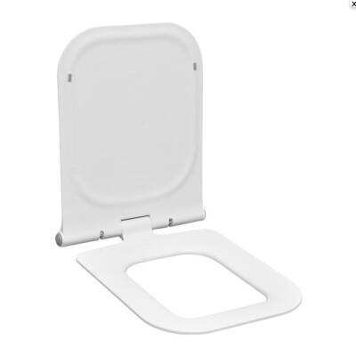 SEREL - Zeta Slim Yavaş Kapanan Çıkarılabilir Klozet Kapağı Beyaz OUTLET - 223ZS00002-TESHIR