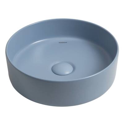 Smanni - Aquarius RND Tezgah Üstü Lavabo Mat Arktik Mavi OUTLET - LV1150-216-TESHIR - 1
