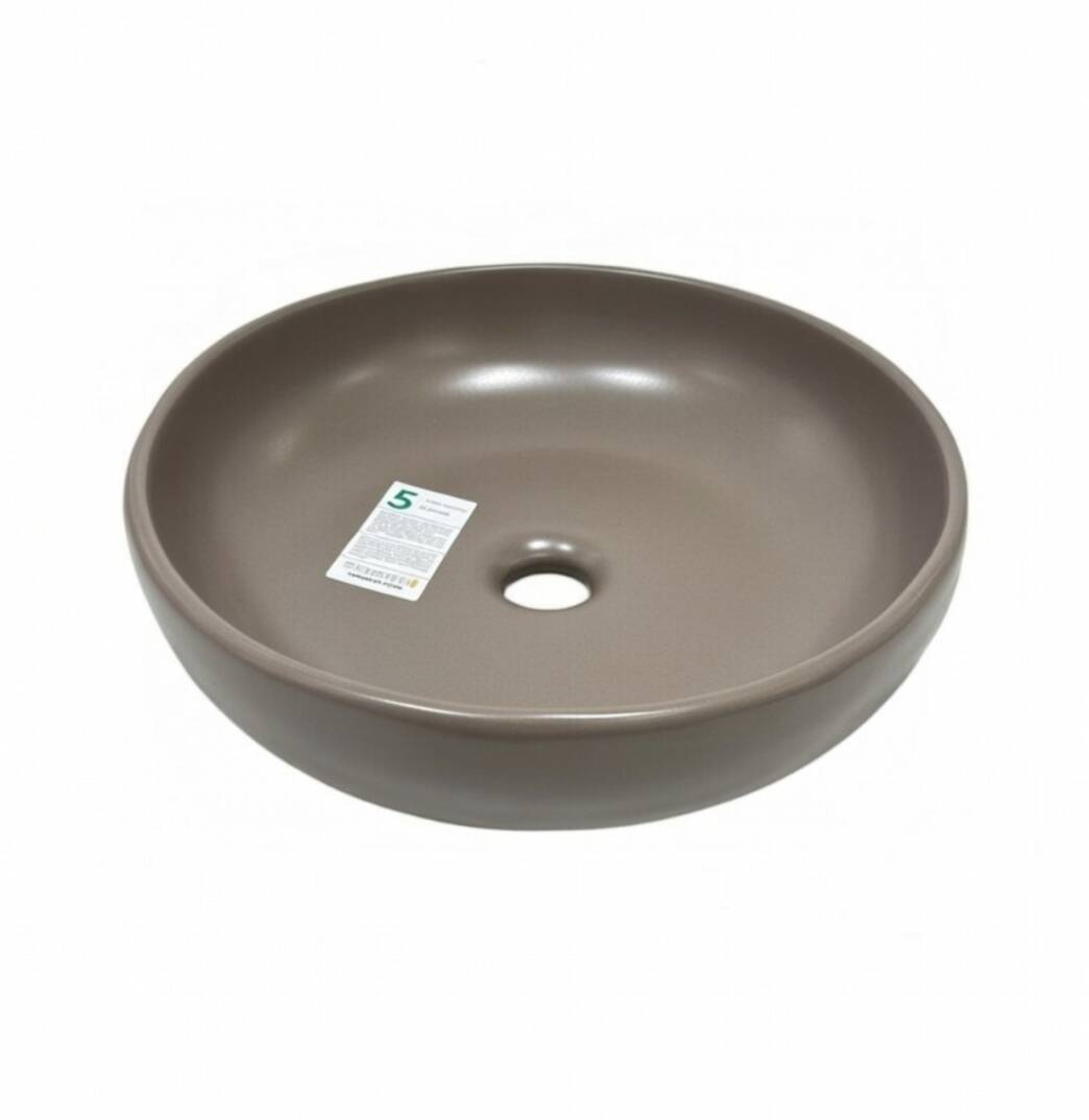 Smanni - Nunki Tezgah Üstü Lavabo Mat Latte OUTLET - LV1070-214-TESHIR - 1