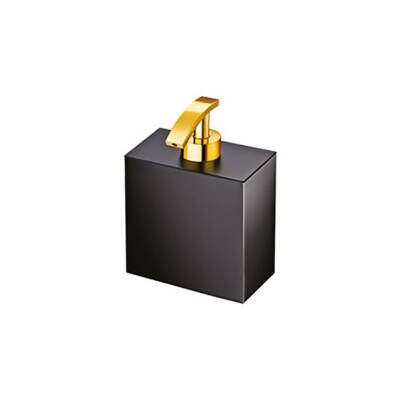 Sonia - Black 1 Tezgâh Üstü Sıvı Sabunluk Siyah/Altın OUTLET - 90702N/O-TESHIR - 2