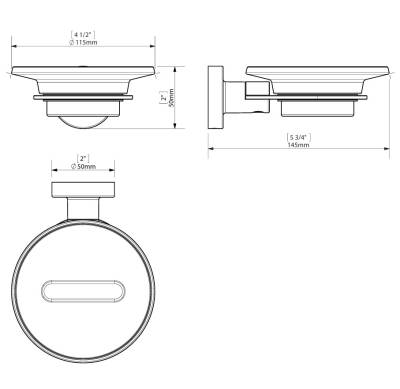 Sonia - Tecno Project Metal Sabunluk Krom OUTLET - 117048-TESHIR - 3