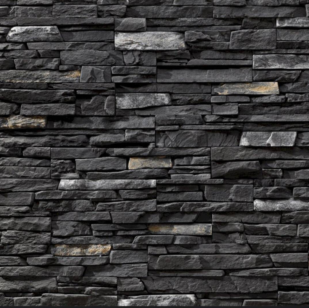 STONEWRAP - Arcadia Kara Elmas Kültür Taşı (1m2) - S20DR - 1