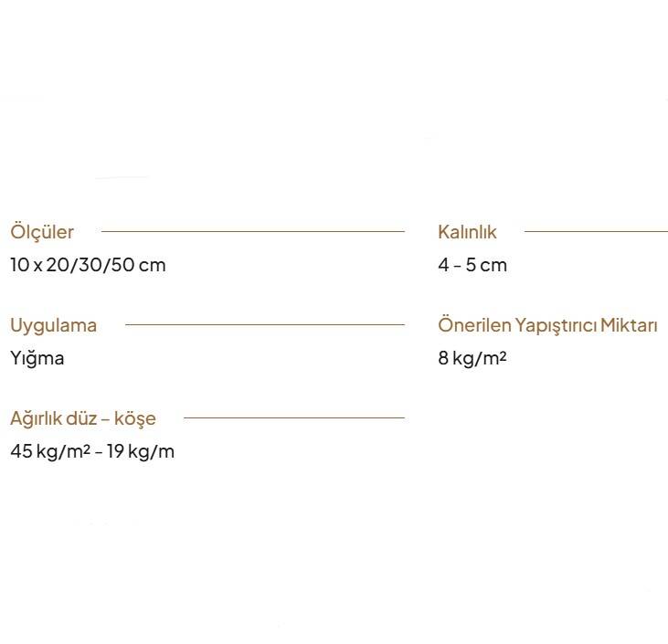 STONEWRAP - Arcadia Kara Elmas Kültür Taşı (1m2) - S20DR - 2