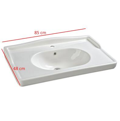 Versai Dolap Uyumlu Lavabo 85 cm Beyaz - 1289 - 3