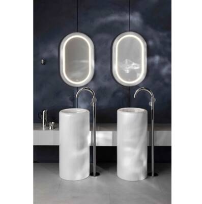 Vitra - Liquid 40x40 Cm Monoblok Lavabo Beyaz - 7318B403-0016 - 3