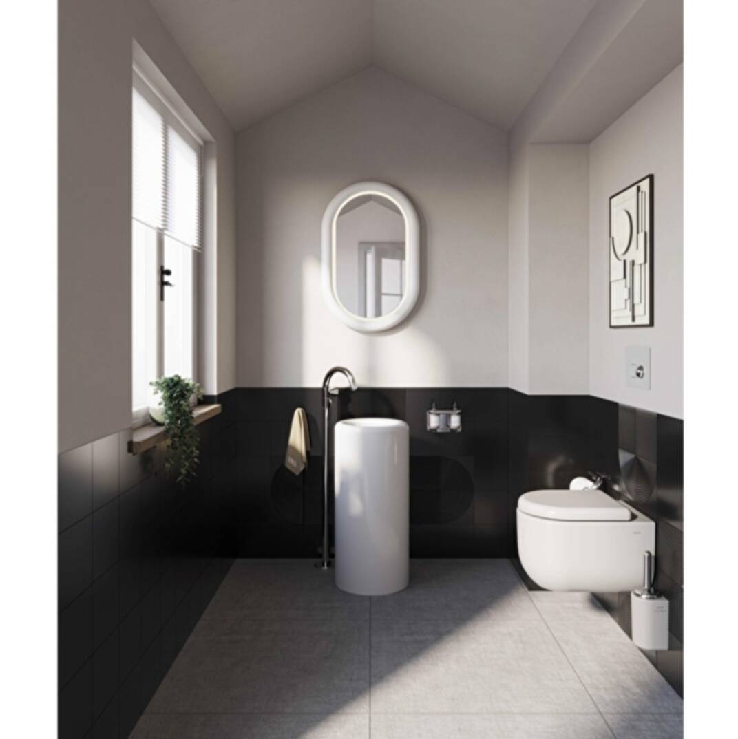 Vitra - Liquid 40x40 Cm Monoblok Lavabo Beyaz - 7318B403-0016 - 5