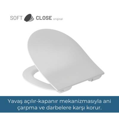 Vitra - Sento Slim Yavaş Kapanan Klozet Kapağı - 120-003-009 - 3
